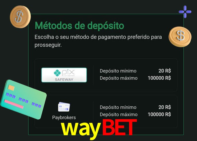 O cassino waybet oferece uma grande variedade de métodos de pagamento